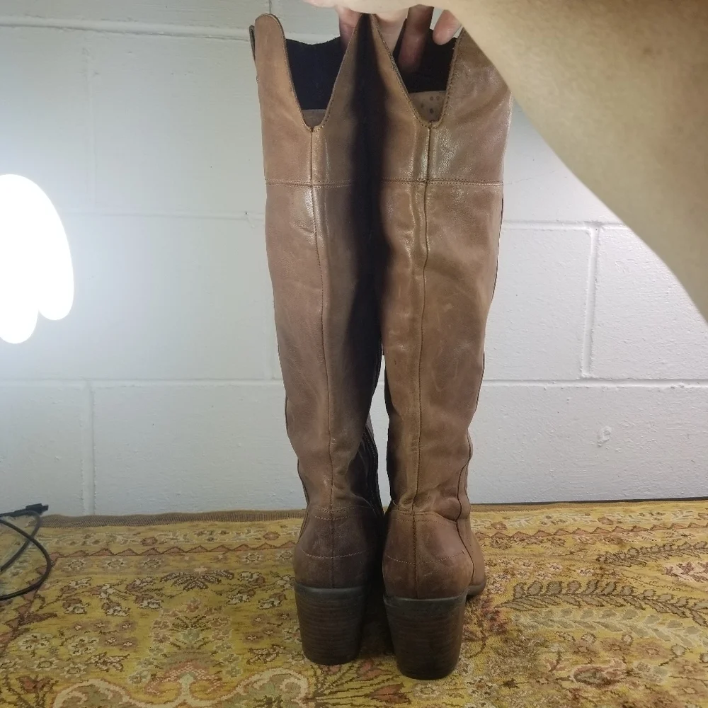 Vince Camuto Mordona leather tall riding boots